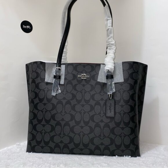 Coach Mollie Tote In Signature Canvas New - Picture 6 of 12